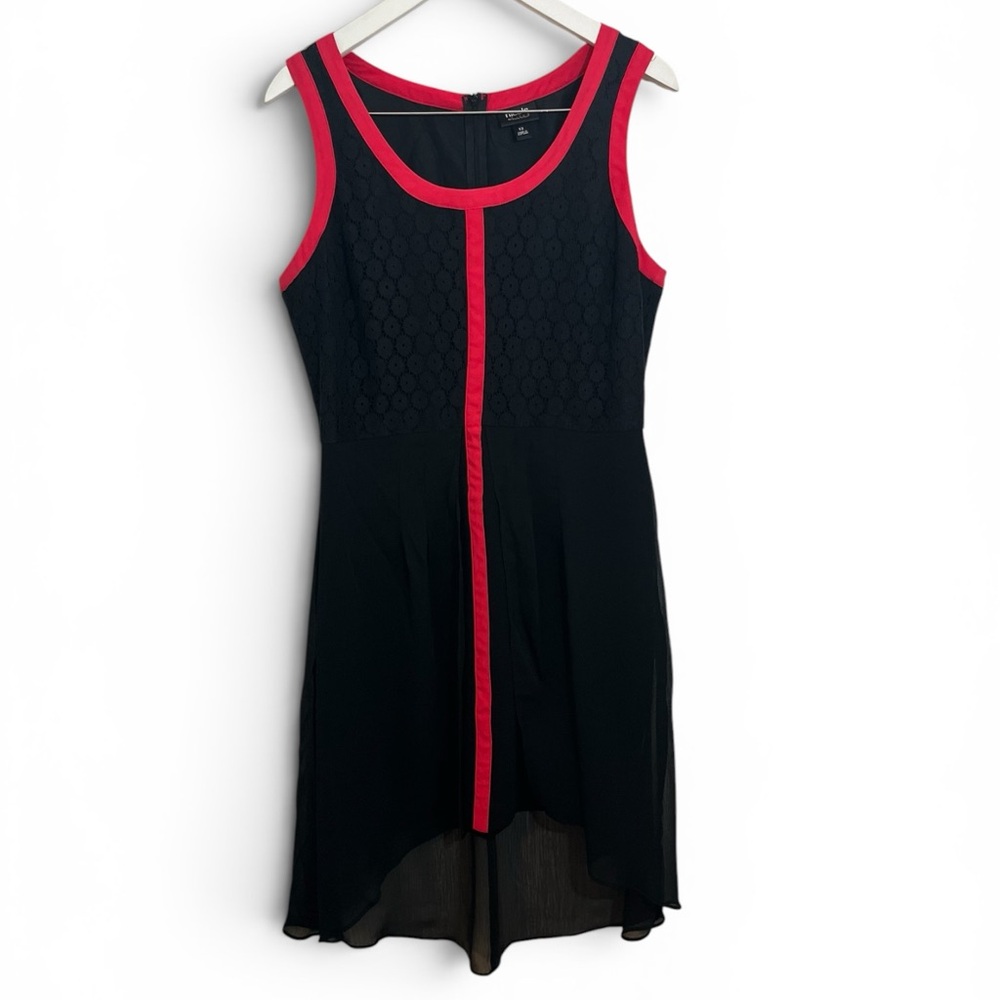 Nicole by Nicole Miller Black Dress with Red Trim